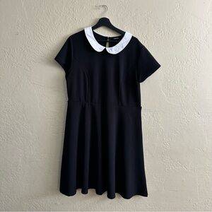 torrid Black Mini Dress with White Peter Pan Collar
